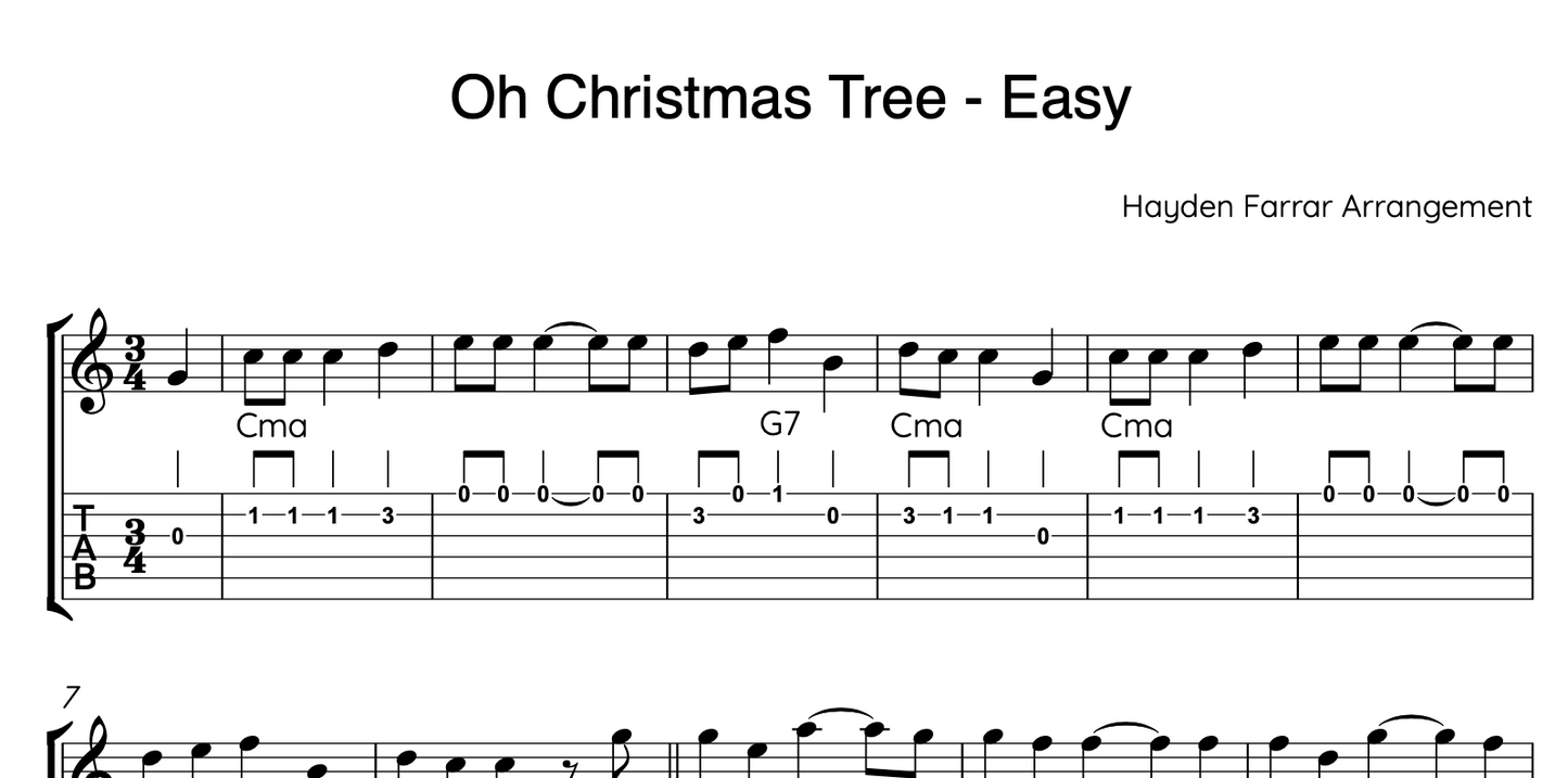 Oh Christmas Tree - Easy Christmas Song (Free)